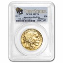 2011 1 oz Gold Buffalo MS-70 PCGS (FirstStrike®) 2011 1 oz Gold Buffalo MS-70 PCGS (FirstStrike®)